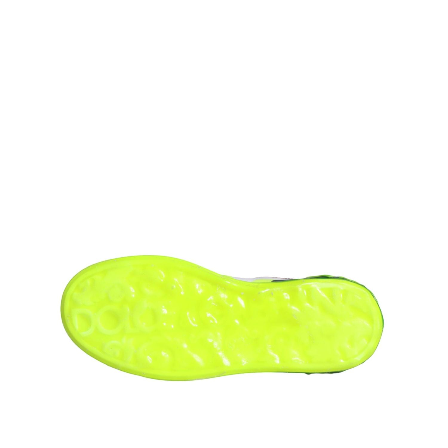 حذاء سنيكرز بورتوفينو منخفض الرقبة من الجلد الأبيض من دولتشي آند غابانا