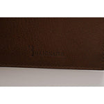 Billionaire Italian Couture Brown Leather Cardholder Wallet Wallet