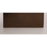 Billionaire Italian Couture Brown Leather Cardholder Wallet Wallet