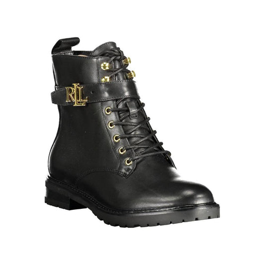 Ralph Lauren Black Polyester Boot Ralph Lauren