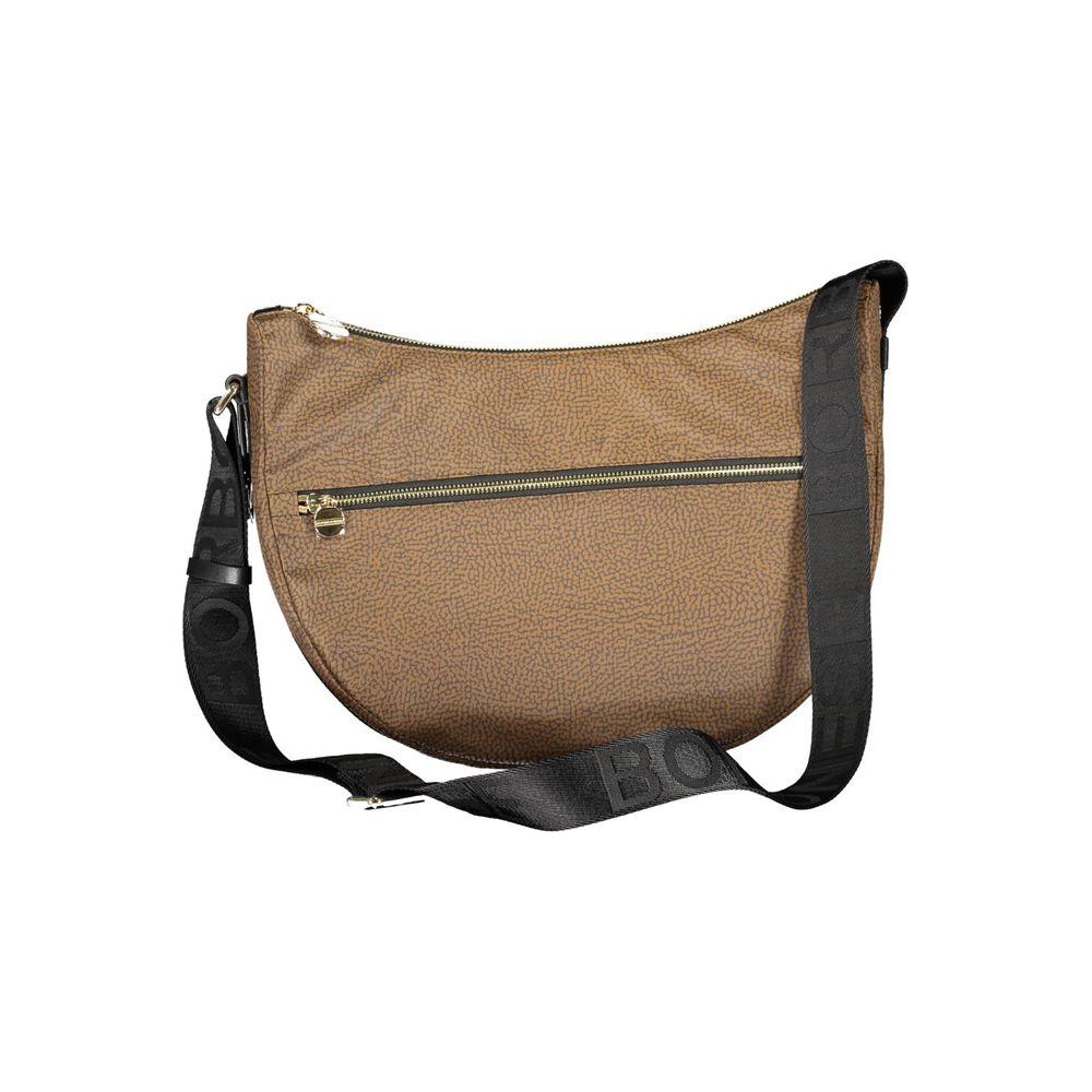 Front view with bag zipped and handles upright.