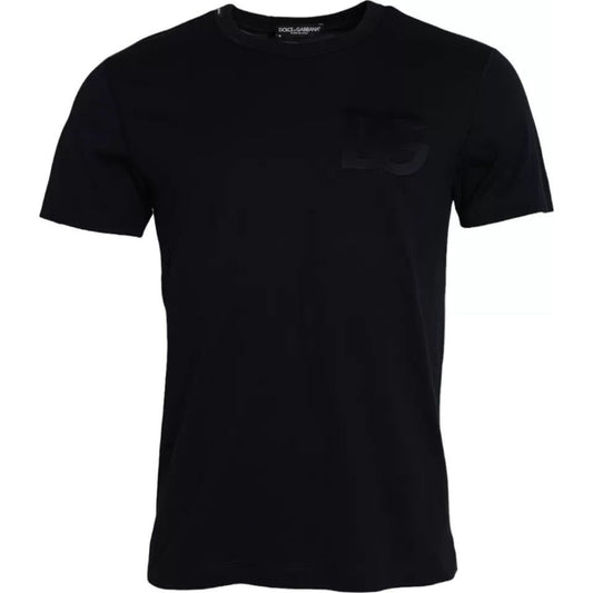 Dolce & Gabbana Black Logo Round Neck Short Sleeves T-shirt Dolce & Gabbana