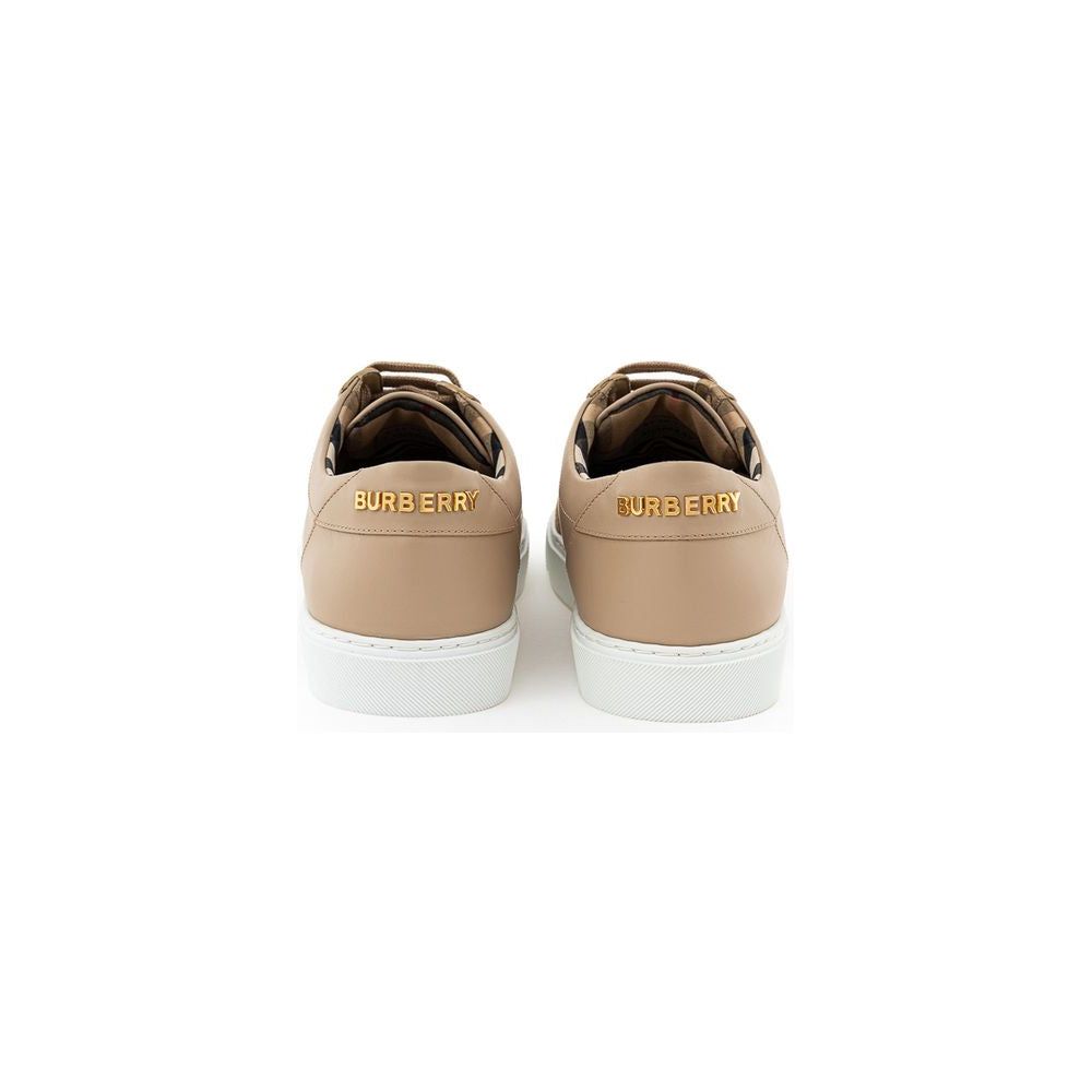 Burberry Beige Leather Sneaker Burberry