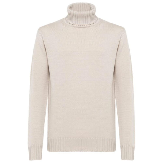 Alpha Studio White Cashmere Sweater Alpha Studio