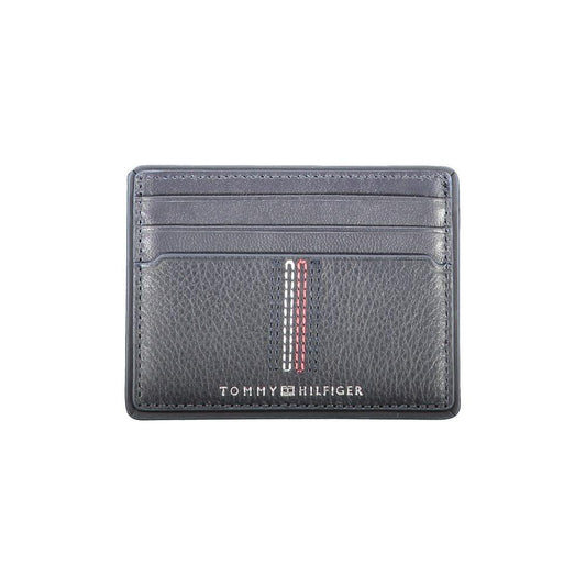 Tommy Hilfiger Blue Leather Wallet Tommy Hilfiger