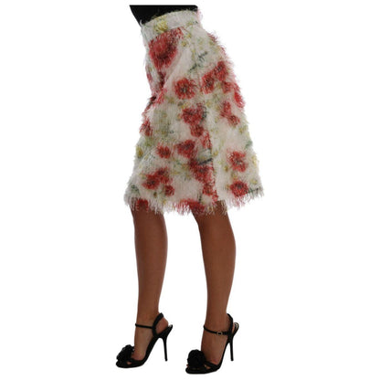 Dolce & Gabbana Floral Patterned Pencil Straight Skirt