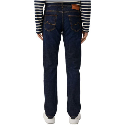 Jacob Cohen Blue Cotton Men Jeans