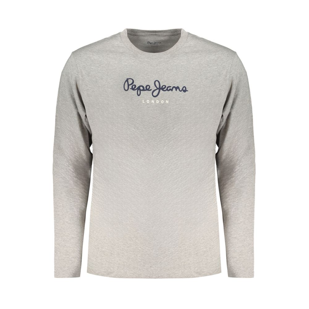 Pepe Jeans Gray Cotton Men T-Shirt