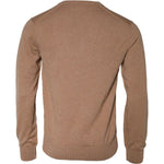 Dolce & Gabbana Brown Cashmere Knit V-neck Pullover Sweater