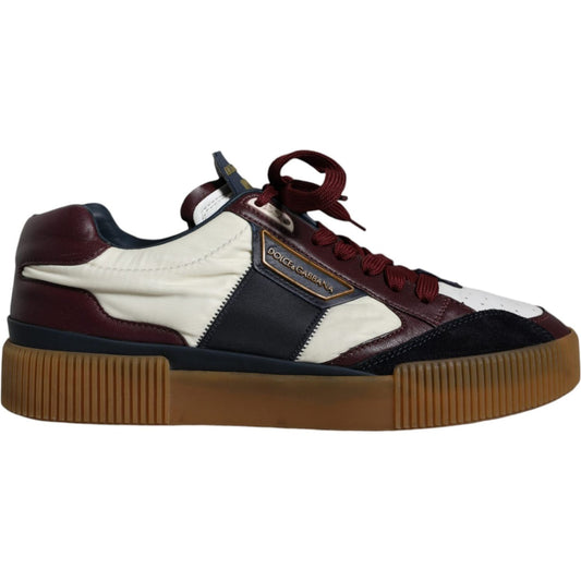 Dolce & Gabbana Multicolor Miami Leather Low Top Sneakers Shoes Dolce & Gabbana