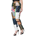 Dolce & Gabbana Multicolor Patchwork Jacquard High Waist Pants