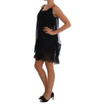 Dolce & Gabbana Black Silk Lace Chemise Dress