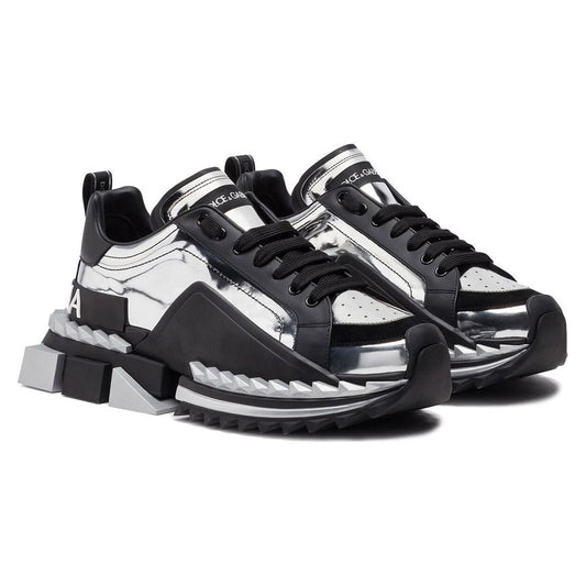 Dolce & Gabbana Black Leather Di Calfskin Sneaker Dolce & Gabbana