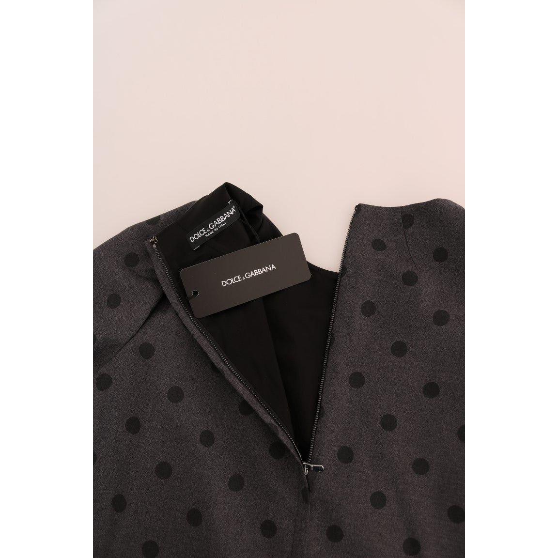 别致圆点羊毛连衣裙