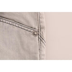 Costume National Gray Wash Cotton Slim Jeans