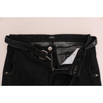 Costume National Blue Cotton Stretch Slim Fit Jeans