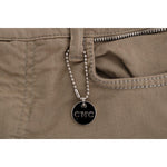 Costume National Beige Cotton Stretch Slim Fit Jeans Jeans & Pants