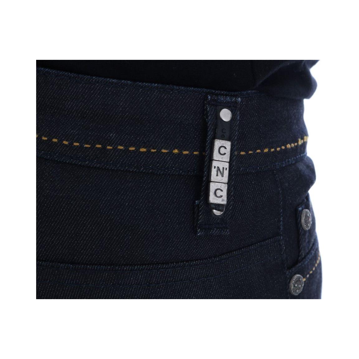 بنطلون جينز ضيق للغاية باللون الأزرق الداكن من كوستيوم ناشيونال شيك