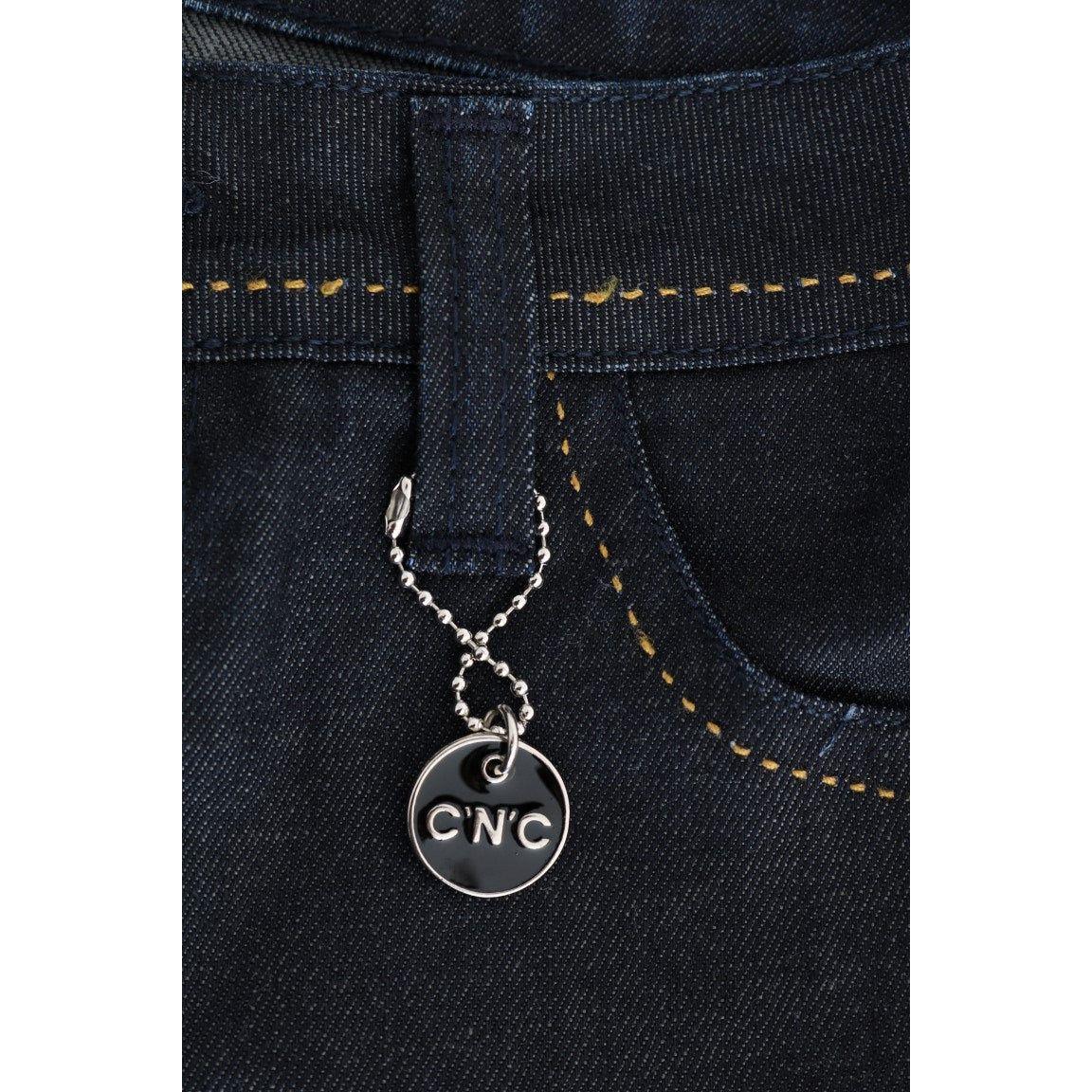 بنطلون جينز ضيق للغاية باللون الأزرق الداكن من كوستيوم ناشيونال شيك