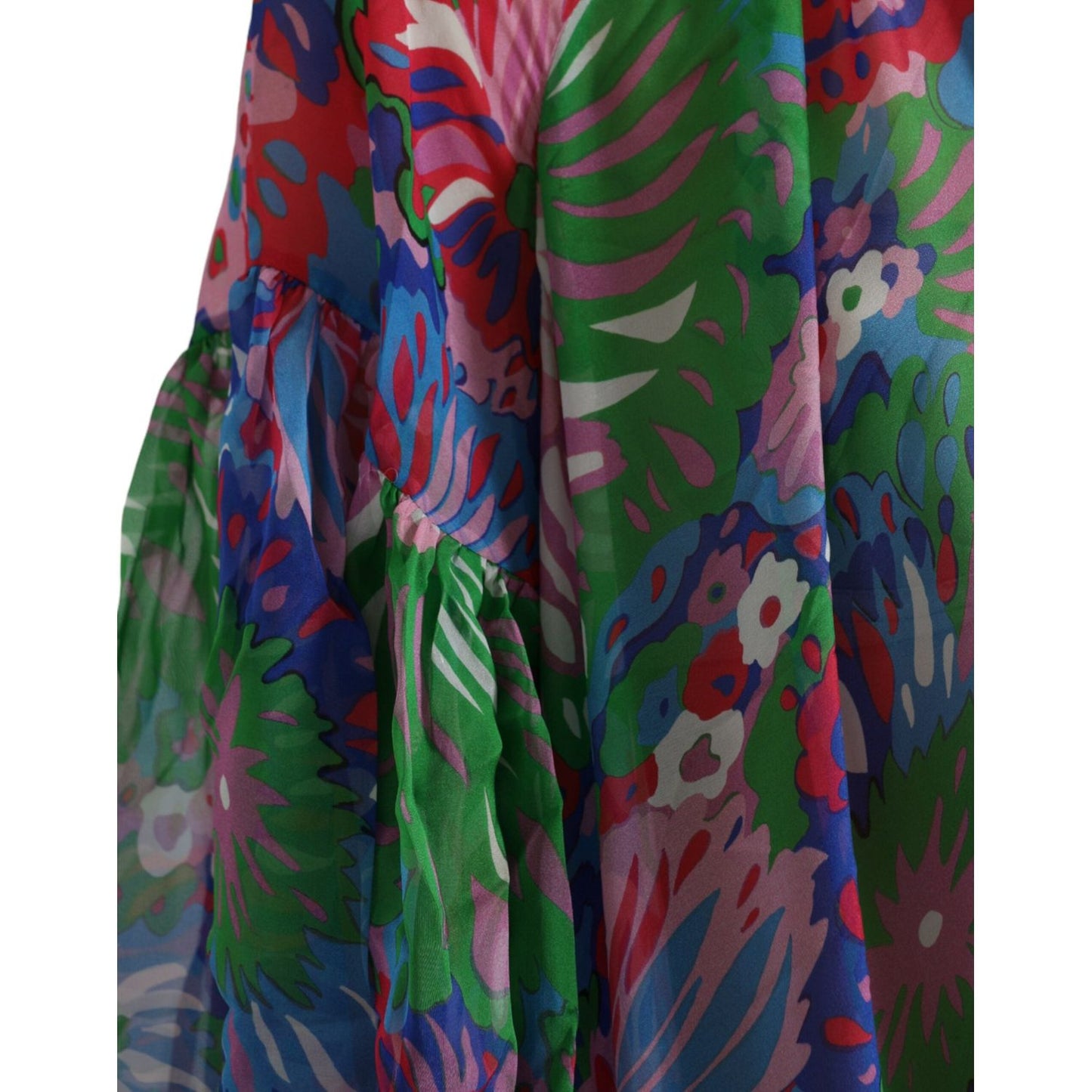Dolce & Gabbana Multicolor Floral Silk Kaftan Maxi Dress multicolor-floral-silk-kaftan-maxi-dress
