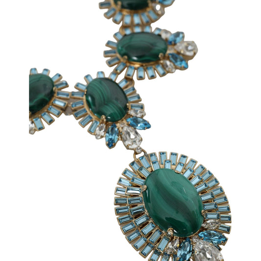 Gold ToneBrass PIETRE OVALI Crystal Embellished Necklace Dolce & Gabbana