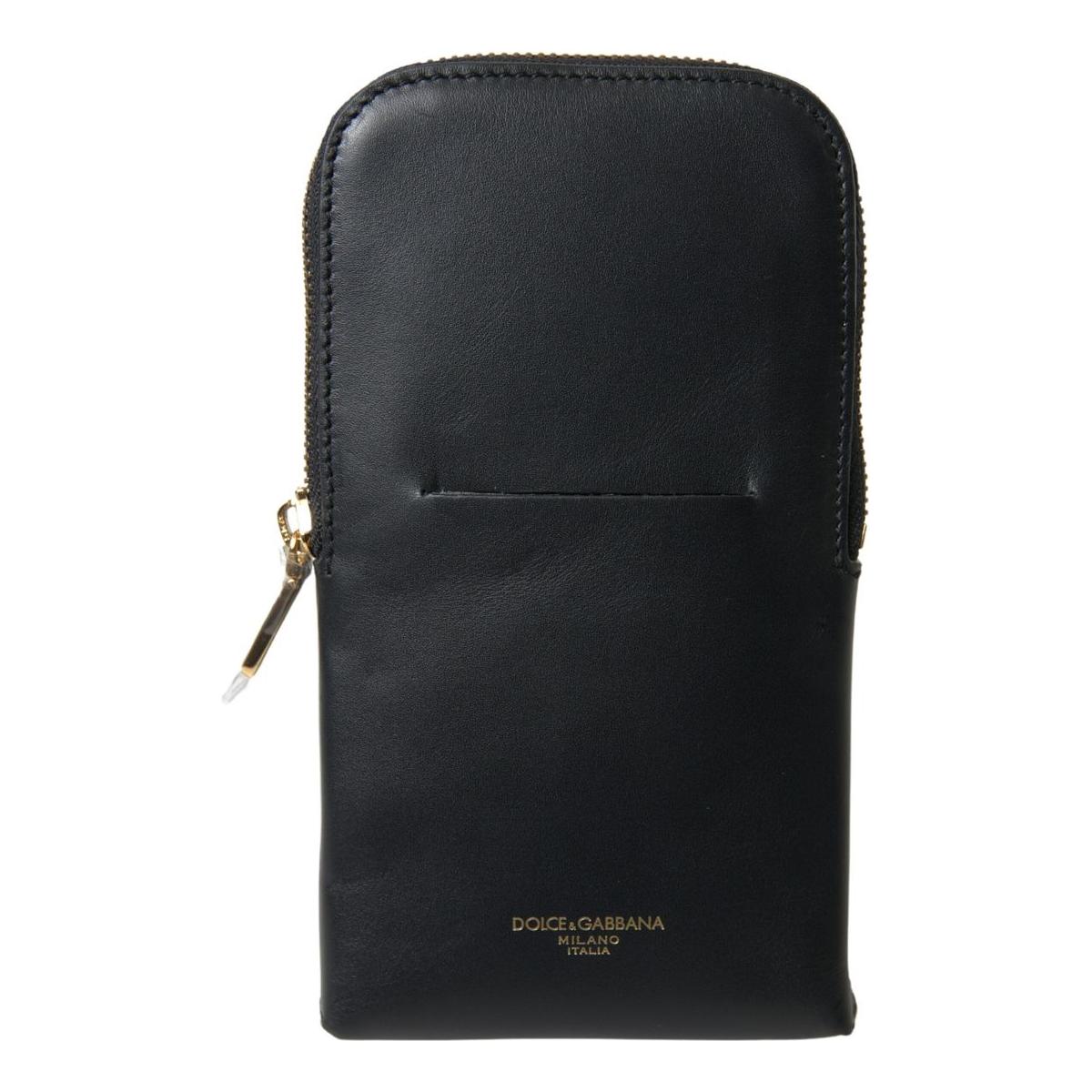 Dolce & Gabbana Elegant Leather Wristlet Clutch black-leather-men-purse-double-belt-strap-bracelet-bag 465A4754-scaled-4802eec6-3f6.jpg