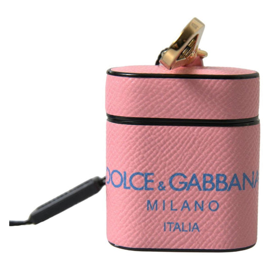 Dolce & Gabbana Chic Calf Leather Airpods Case in Pink pink-blue-calf-leather-logo-print-strap-airpods-case 465A4862-scaled-8c6d68da-13d.jpg