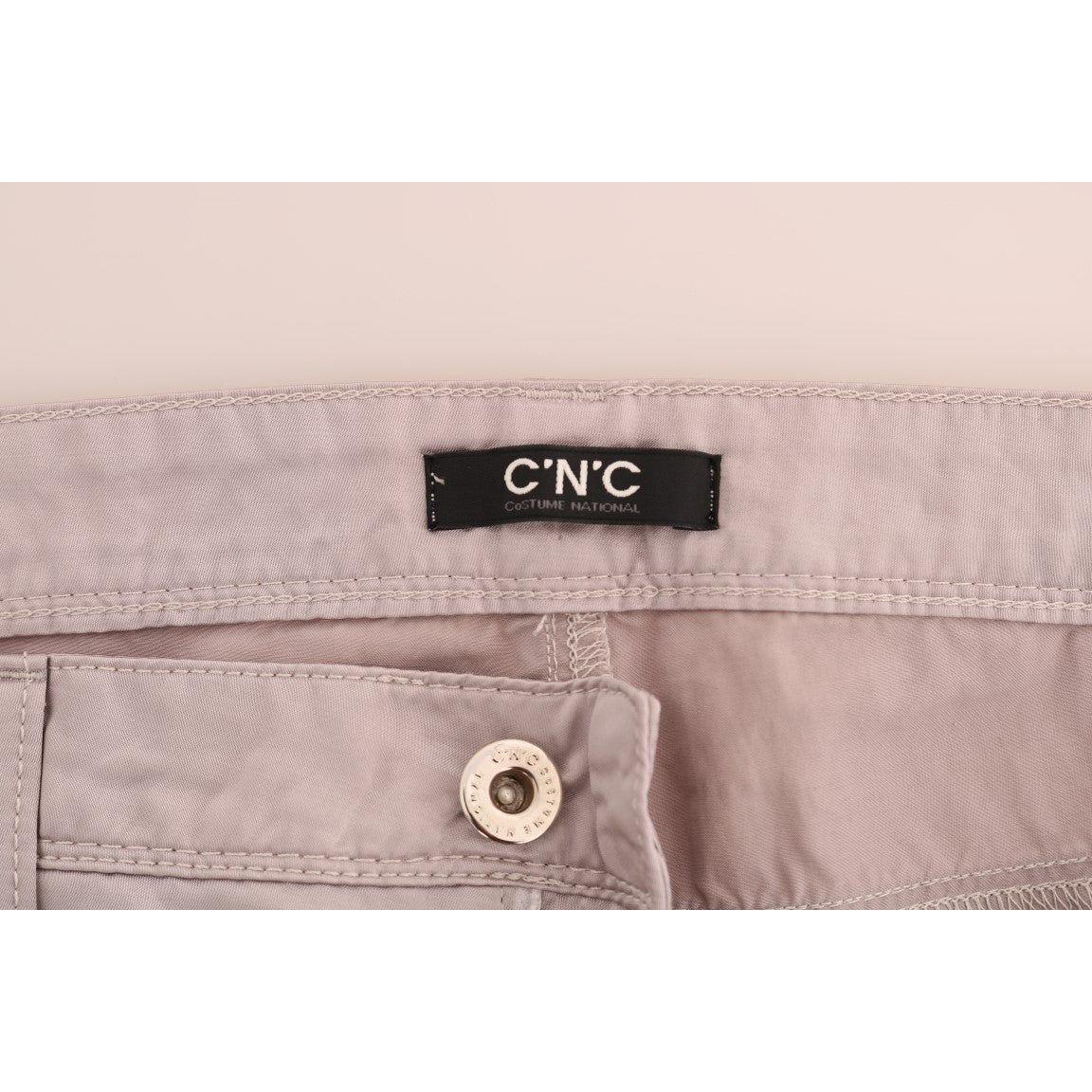 Costume National Beige Cotton Slim Fit Jeans Jeans & Pants
