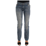 Costume National Blue Cotton Stretch Denim Jeans