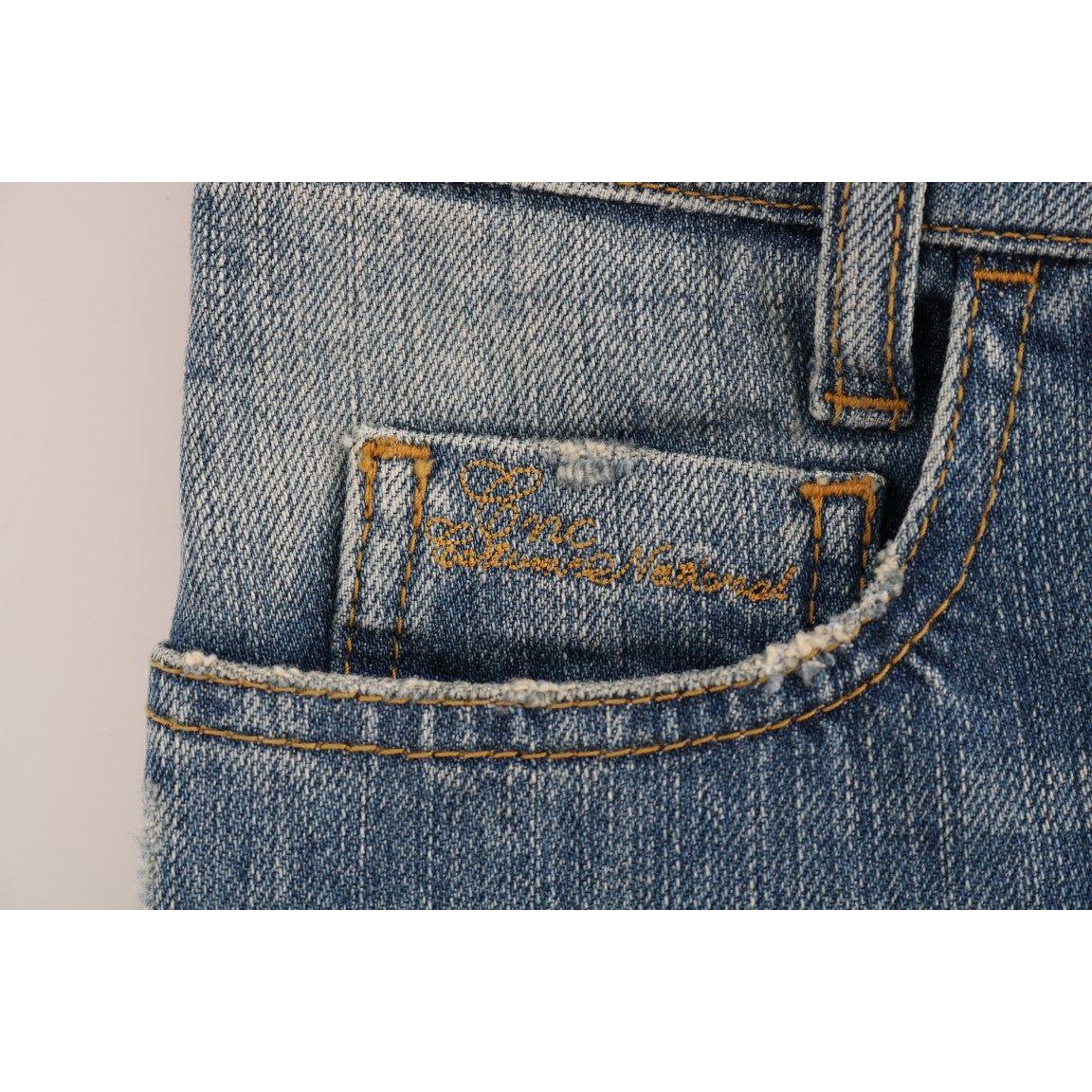 Costume National Blue Cotton Stretch Denim Jeans