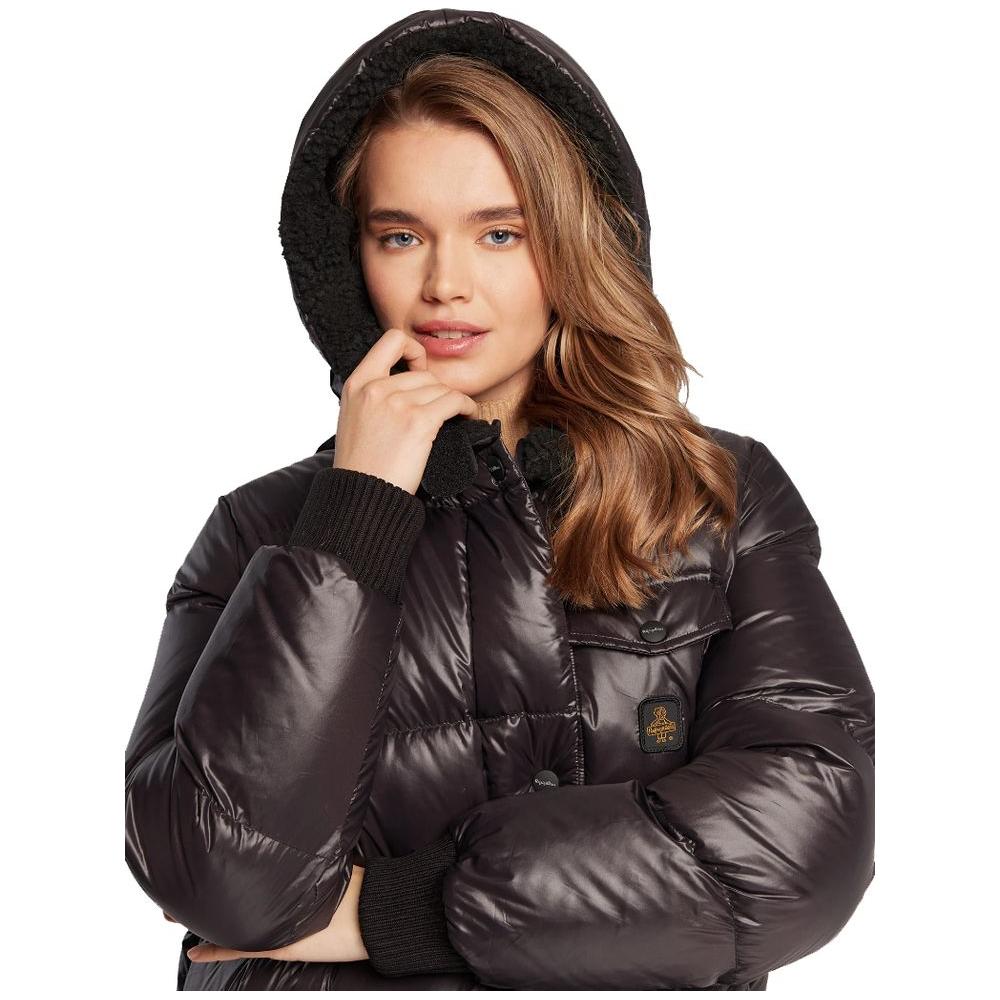 Refrigiwear Black Nylon Jackets & Coat Refrigiwear