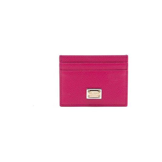 Dolce & Gabbana Fuchsia Leather Wallet Dolce & Gabbana