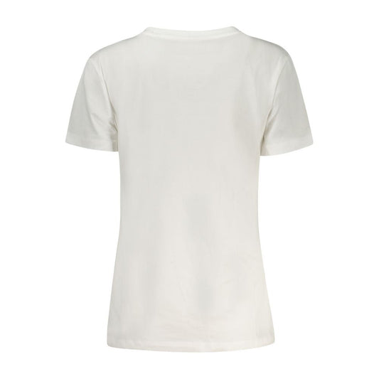 Guess Jeans White Cotton Tops & T-Shirt Guess Jeans