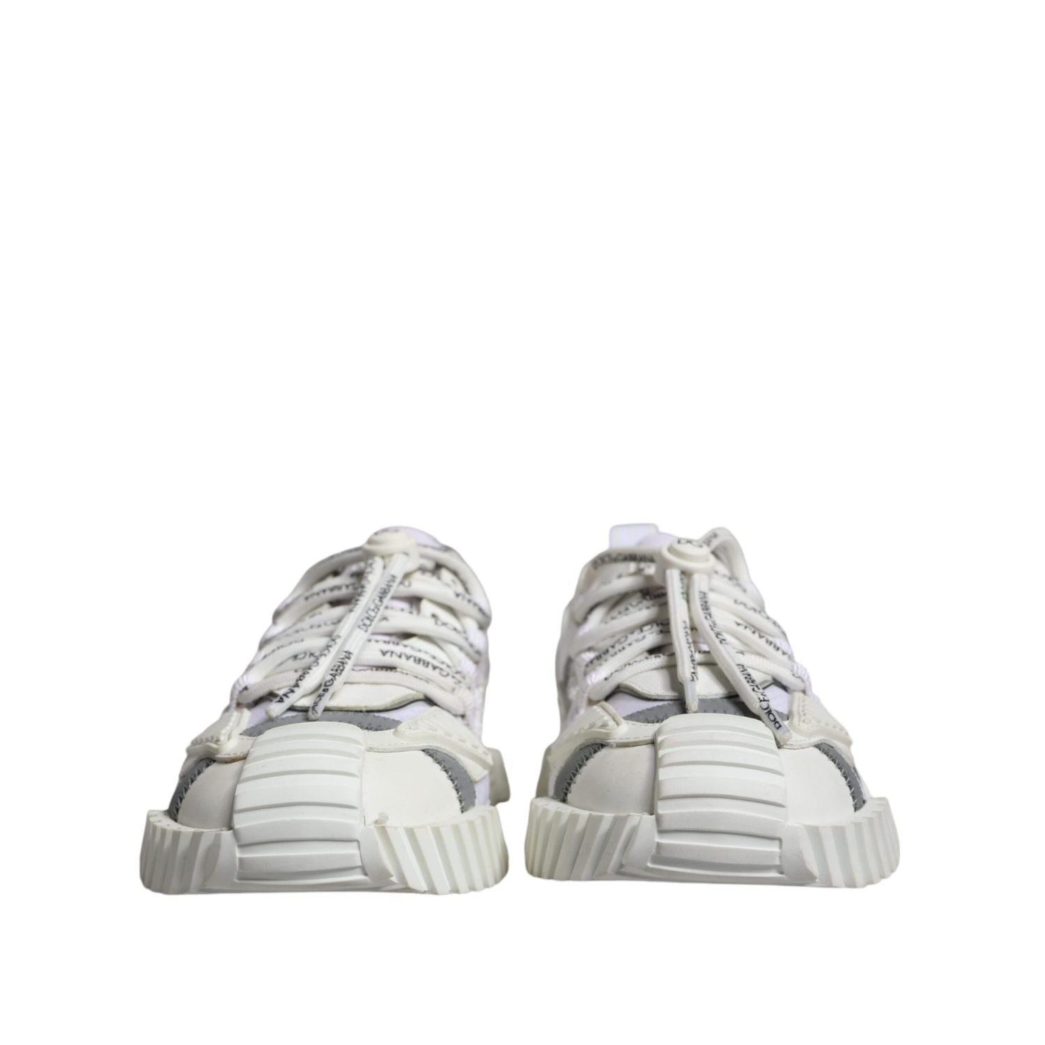 Dolce & Gabbana White Lace Up Low Top NS1 Sneakers Shoes