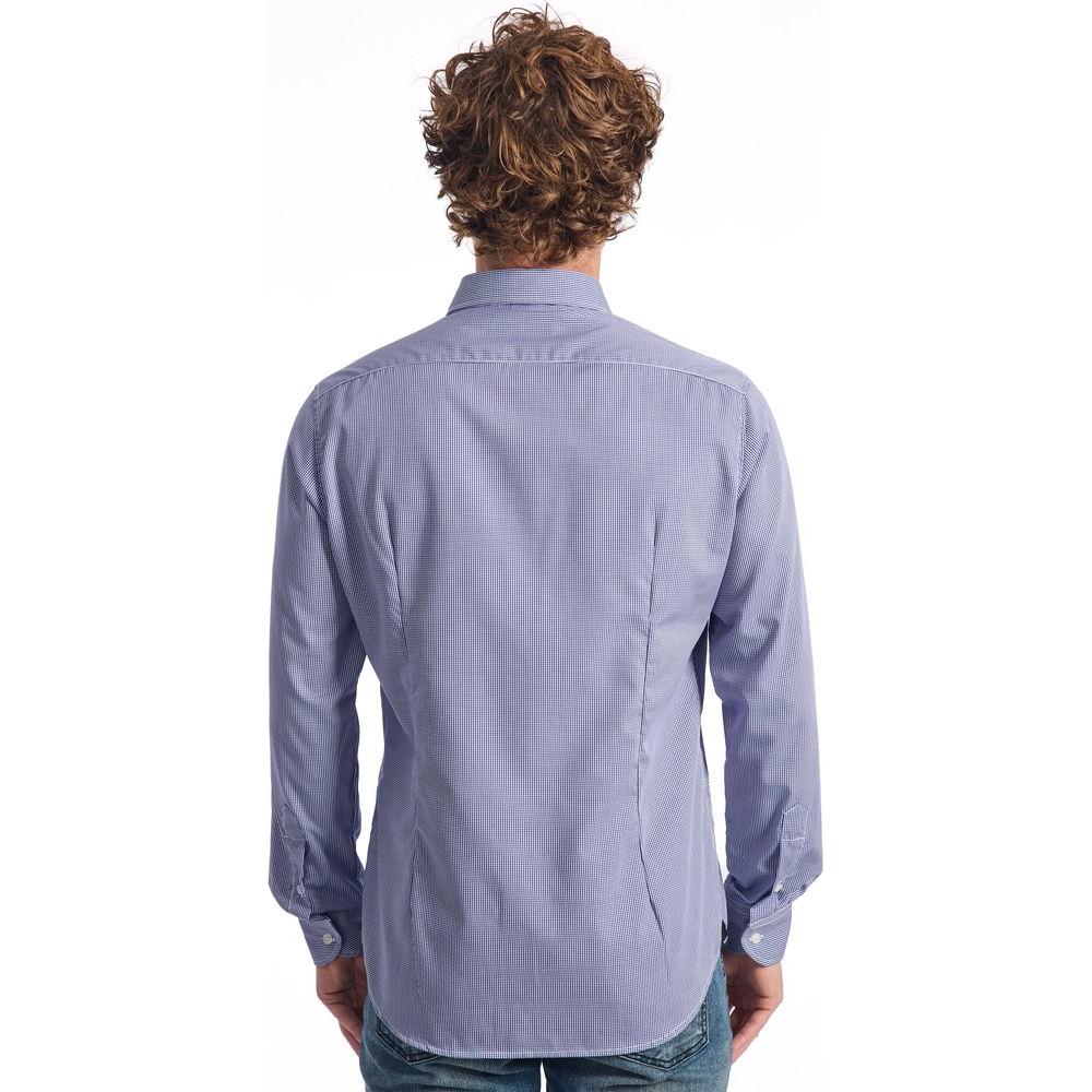 Baldinini Trend Blue Cotton Shirt Baldinini Trend