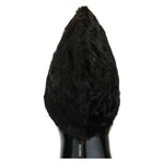Dolce & Gabbana Black Xiangao Lamb Fur Beanie Beanie Hat