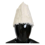 Dolce & Gabbana White Xiangao Lamb Fur Beanie Beanie Hat