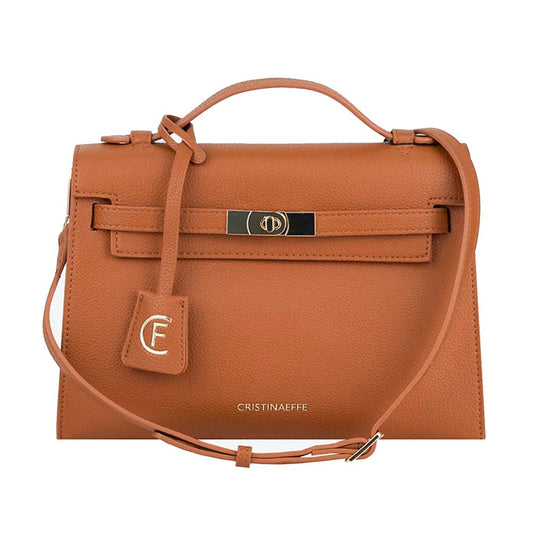 CRISTINAEFFE Brown Artificial Leather Crossbody Bag CRISTINAEFFE