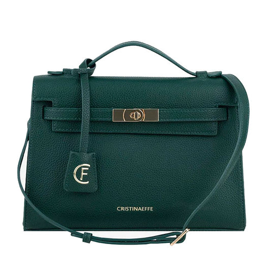 CRISTINAEFFE Green Artificial Leather Crossbody Bag CRISTINAEFFE