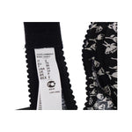 Dolce & Gabbana Black Silk White Lace Stretch Underwear Bra