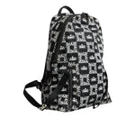 Dolce & Gabbana Black White DG Crown Logo Nylon Backpack Bag