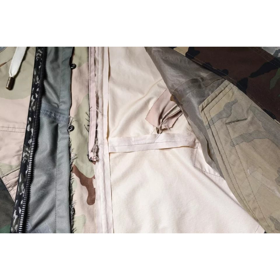 Dolce & Gabbana Multicolor Camouflage Full Zip Hooded Jacket