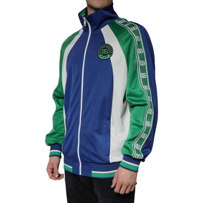 Dolce & Gabbana Multicolor Polyester Full Zip Bomber Jacket