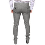 Dolce & Gabbana Gray Check Tartan Wool Skinny Pants
