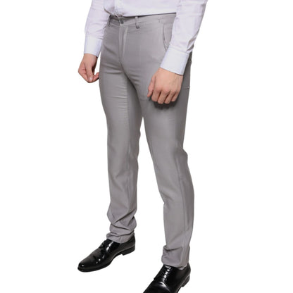 Dolce & Gabbana Light Gray Wool Dress Pants