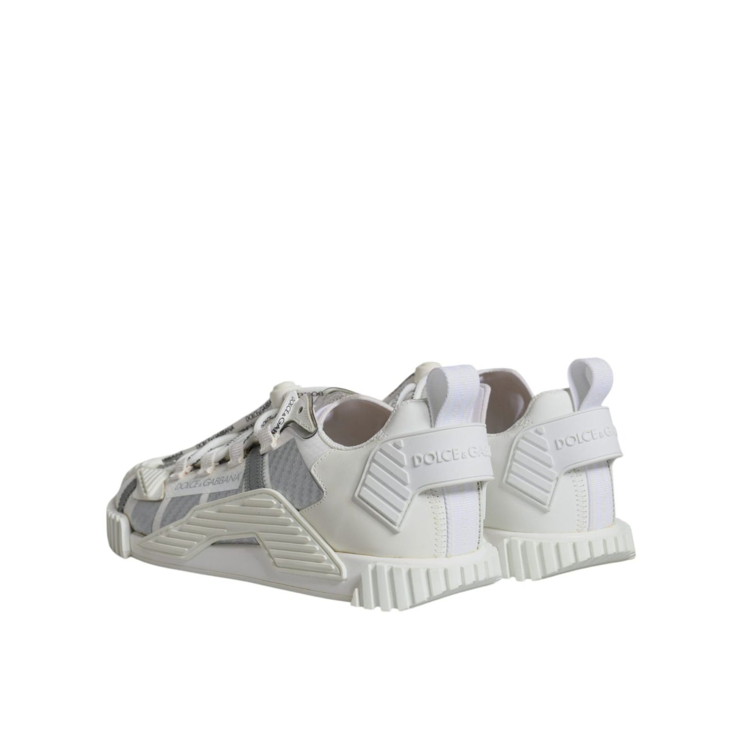 Dolce & Gabbana White Lace Up Low Top NS1 Sneakers Shoes
