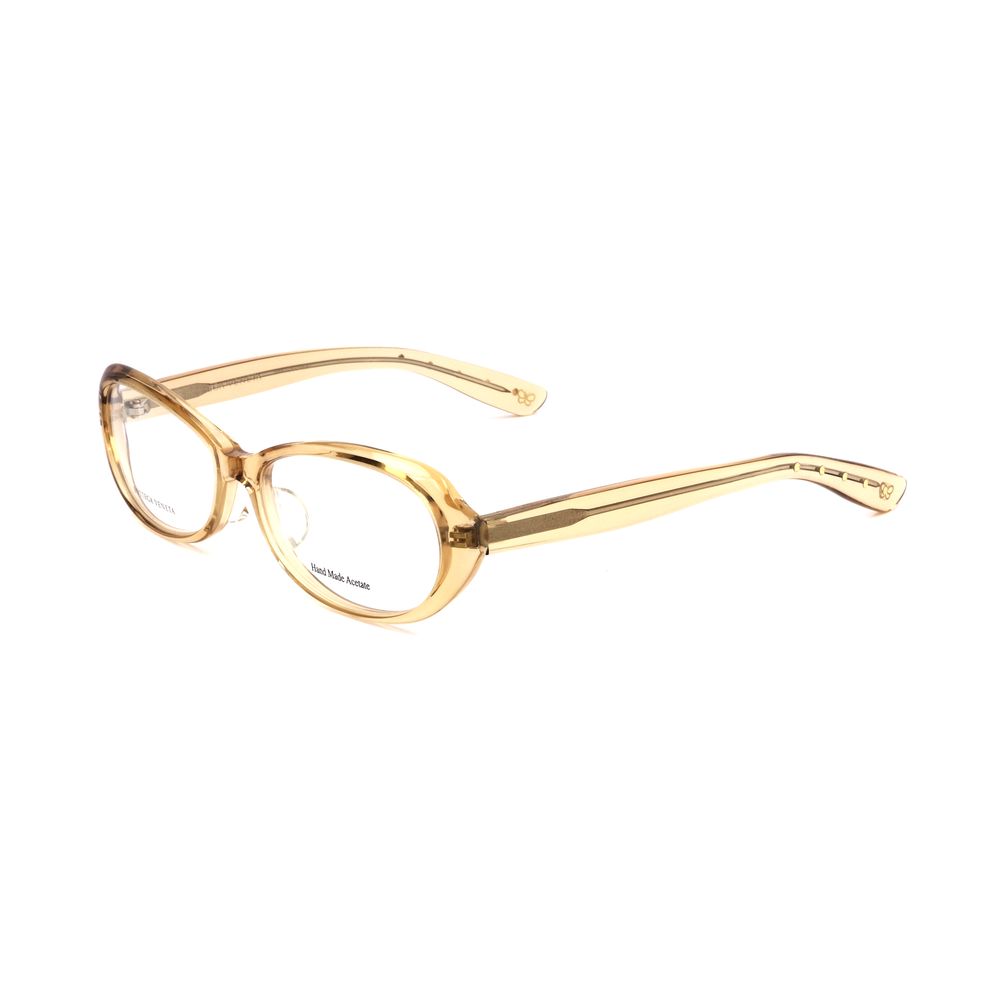 Bottega Veneta Bicolor Acetate Frames in yellow and brown, 52/15 mm lens, stylish eyewear for women.