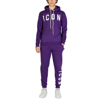 Icon Purple Cotton Hoody