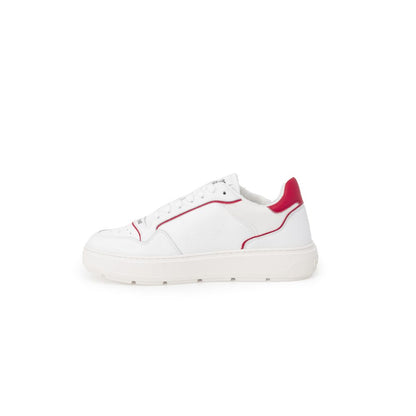 Love Moschino Red Polyethylene Low Top Sneakers