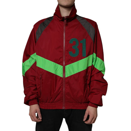 Dolce & Gabbana Multicolor Nylon Full Zip Windbreaker Jacket